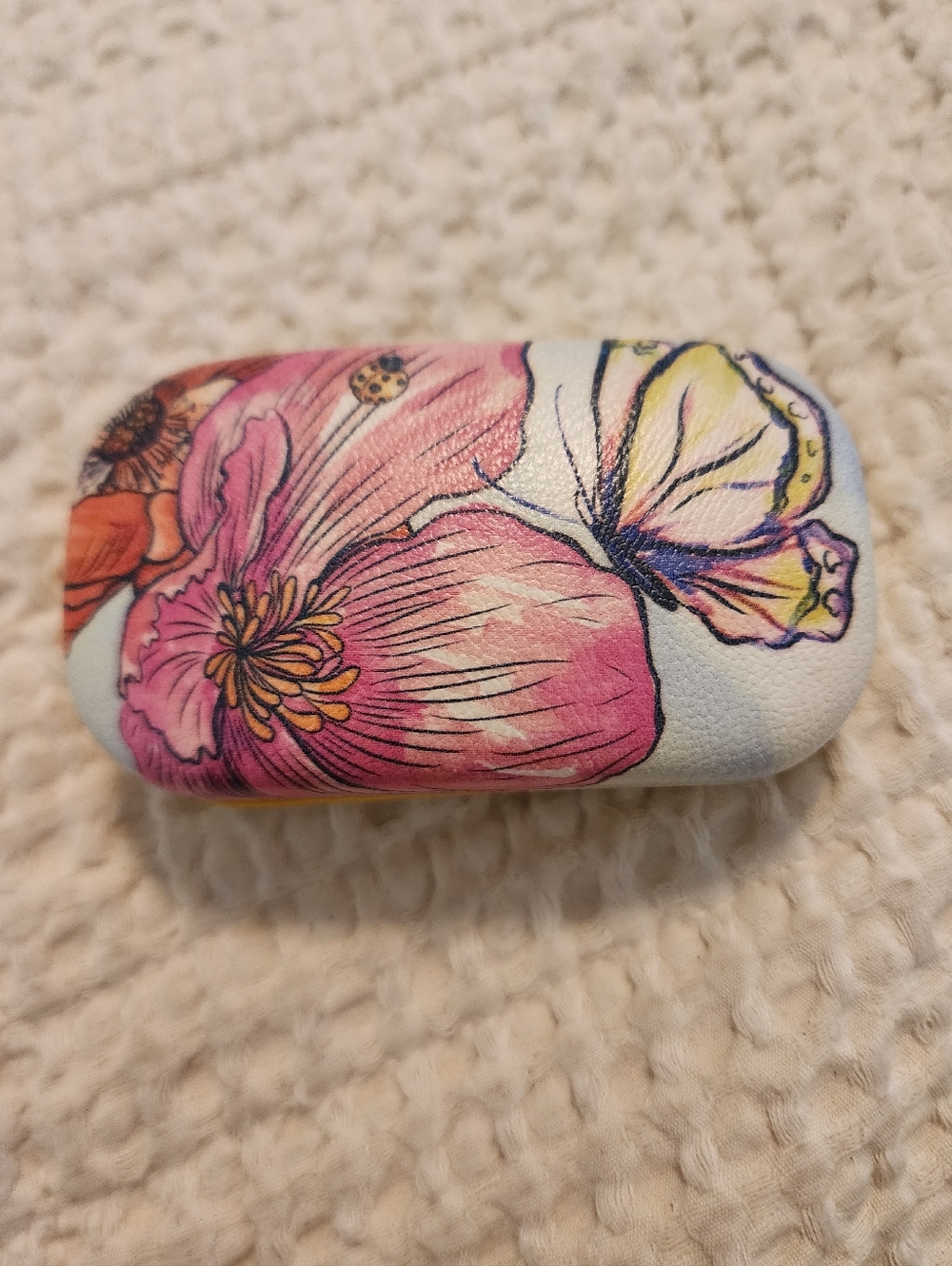 Brighton Bloom Baby Bloom Contact Lens Earpods Case Pink Butterfly Floral